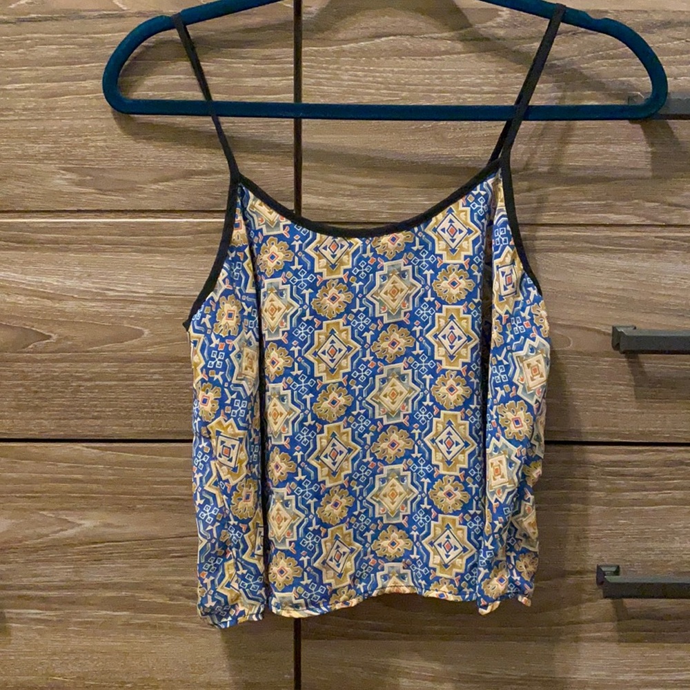Geometric crop top
